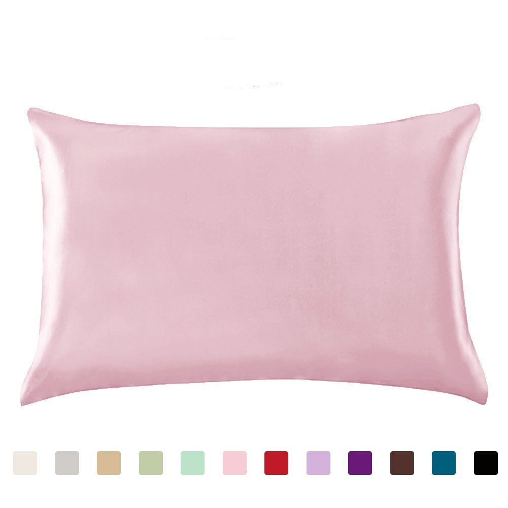 Pillowcase Satin Solid Colour Simulation Silk Single Pillowcase