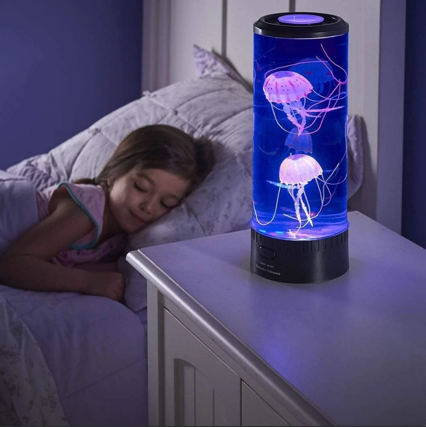 LED Jellyfish Aquarium Lamp Night USB Powered