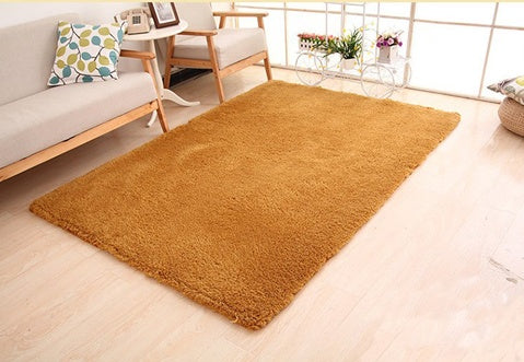 Living Room Rug Area Solid Carpet Fluffy