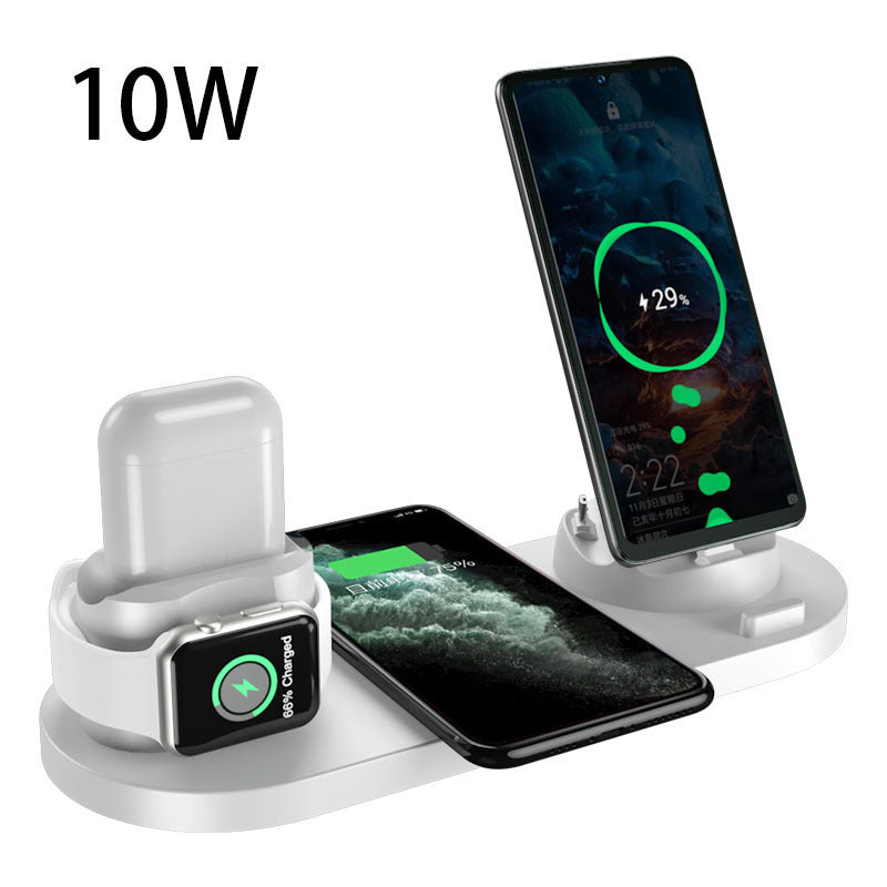 Wireless Charger For iPhone - Fast Charger - 6 In 1 Charging Dock Station