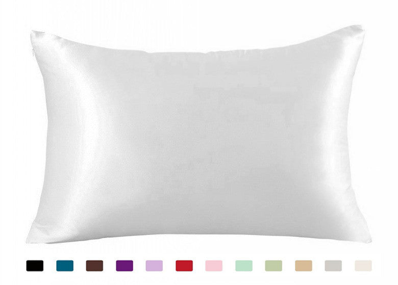 Pillowcase Satin Solid Colour Simulation Silk Single Pillowcase