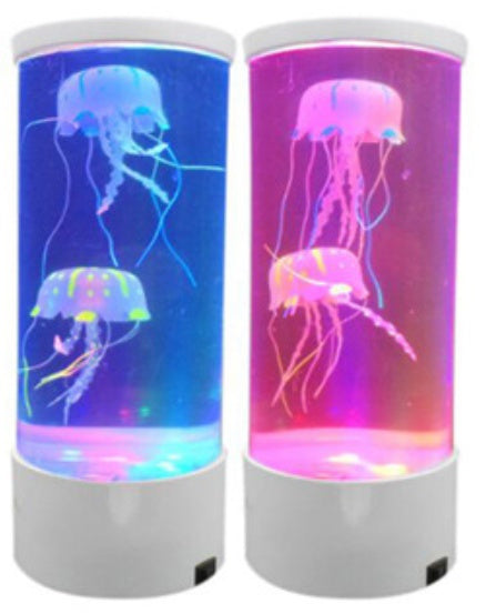 LED Jellyfish Aquarium Lamp Night USB Powered