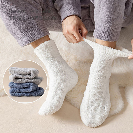 Winter Warm Fuzzy Coral Fleece Socks Thickened