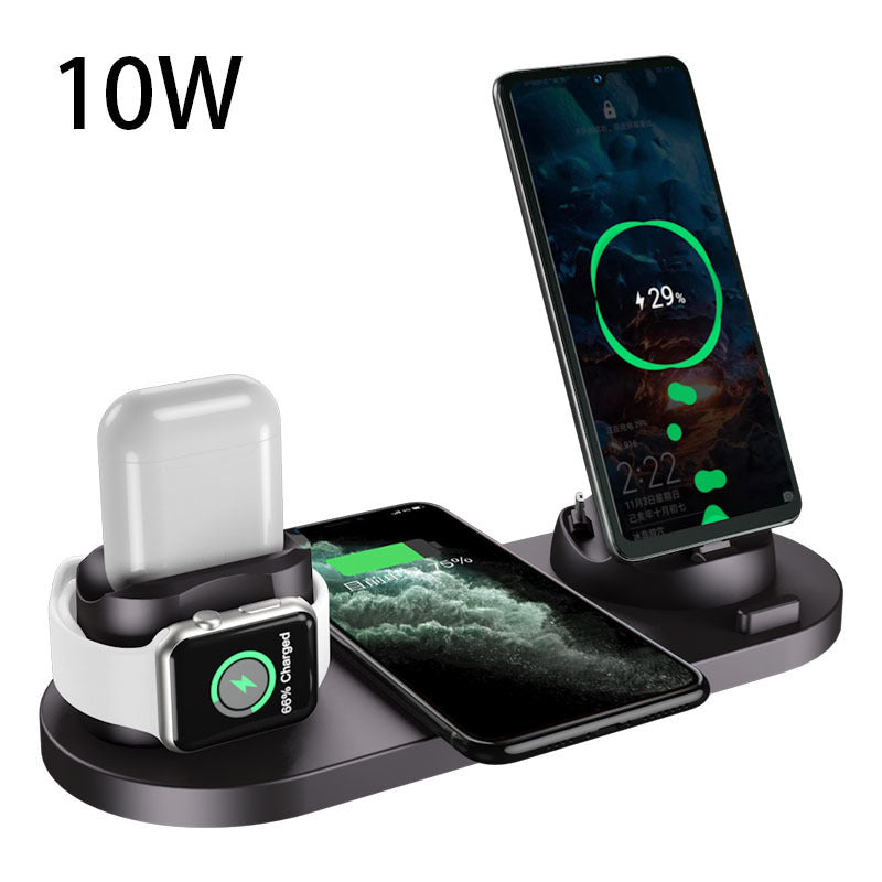 Wireless Charger For iPhone - Fast Charger - 6 In 1 Charging Dock Station