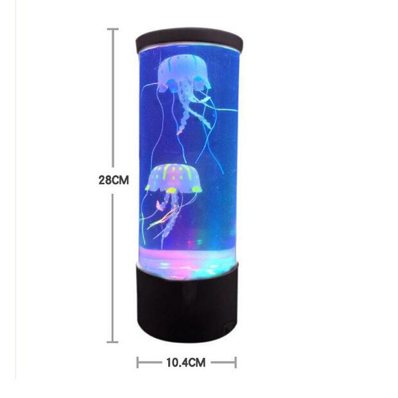 LED Jellyfish Aquarium Lamp Night USB Powered