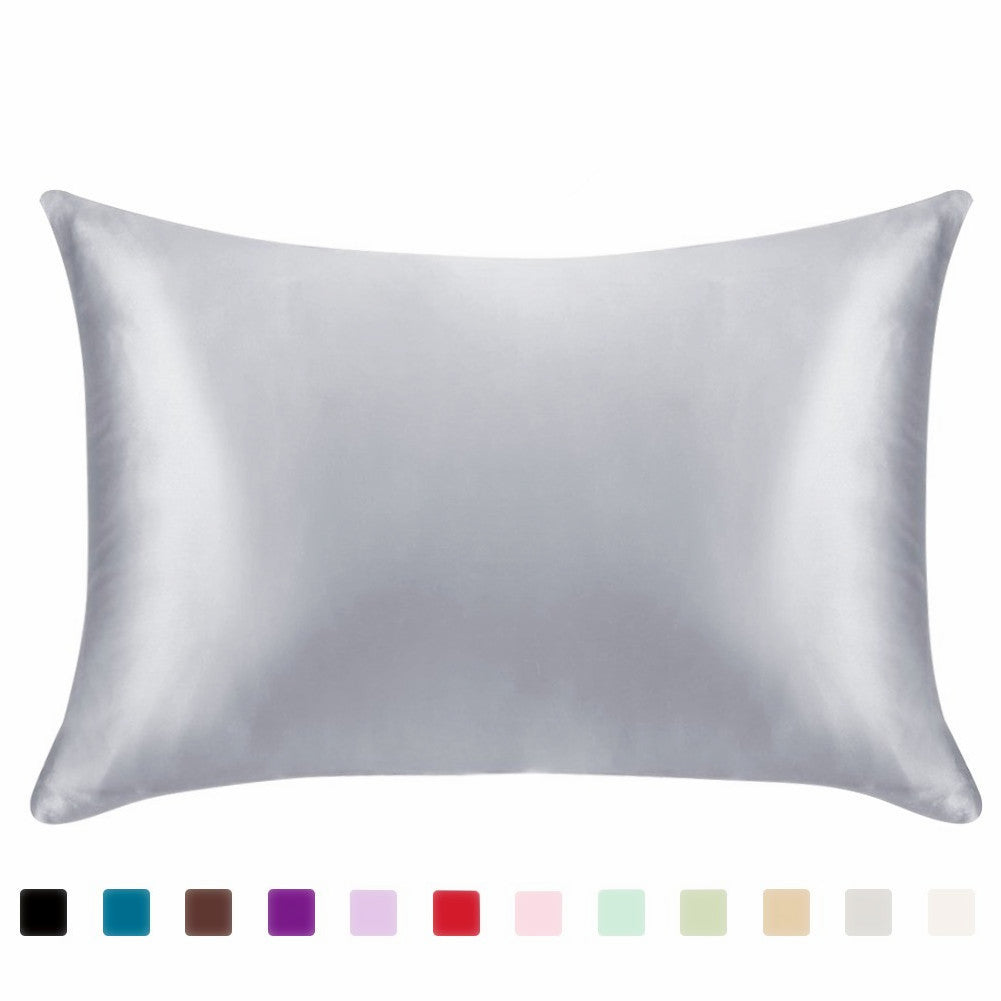 Pillowcase Satin Solid Colour Simulation Silk Single Pillowcase