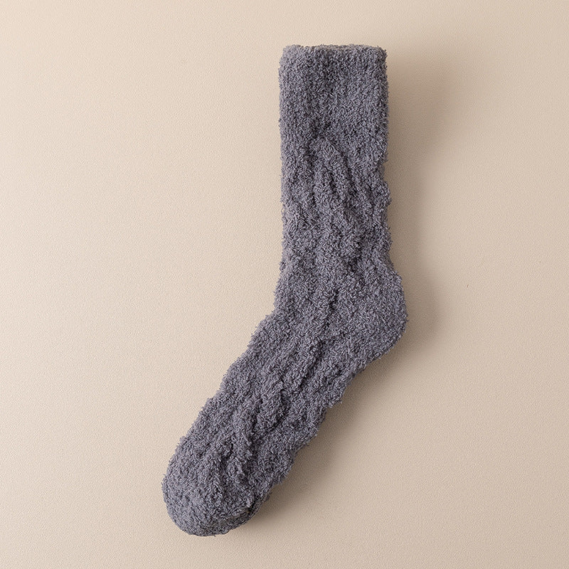 Winter Warm Fuzzy Coral Fleece Socks Thickened