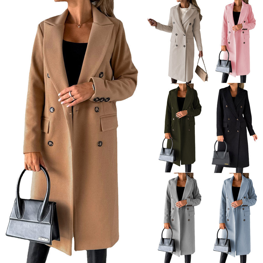 Long Sleeve Lapel Coat Winter Fashion